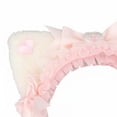 thumbnail image 7 of Yvsxxv 1Pc White Pink Lace Bow Cat Ear Headband Hair Accessories, 7 of 7