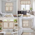 thumbnail image 6 of Fall Vintage Maple Leaves Kitchen Curtains Sets for Windows 36 Inch Length, Retro Art Watercolor Rustic Rod Pocket Window Treatments Tier Curtains and Valances Set for Bedroom/Bathroom, 6 of 8