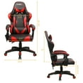 thumbnail image 2 of Gymax Chaise de Bureau Pivotante Inclinable avec Support Lombaire Rouge, 2 of 10