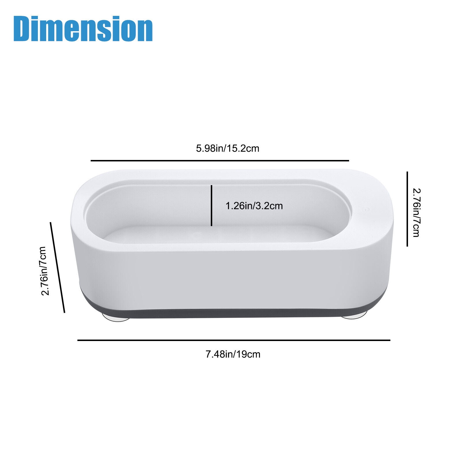 Ultrasonic Jewelry Cleaner Denture Glass Watch Ring Bath Tank Cleaning Machine TAPDRA Spare Part
