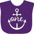 thumbnail image 3 of Inktastic 1st Birthday Anchor Nautical Boys or Girls Baby Bib, 3 of 4