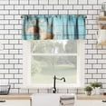 thumbnail image 2 of Ocean Beach Theme Window Valance Curtain,Starfish Seashells Coral, Decorative Curtain Valance for Kitchen Bedroom Decor with Rod Pocket, 2 of 5