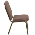 thumbnail image 6 of Flash Furniture Brown Dot Fabric Church Chair,PK4 4-FD-CH02185-GV-BNDOT-GG, 6 of 7