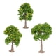 thumbnail image 5 of 3 piezas de paisaje de árbol en miniatura para paisaje de ferrocarril en miniatura Árboles frutales amarillos, 5 of 9