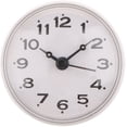 thumbnail image 1 of Waterproof white bathroom clock with suction cup - shower clock for easy hanging, 1 of 6