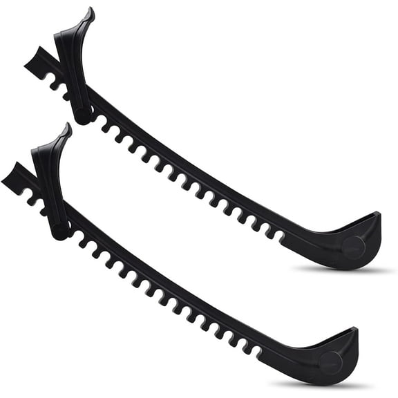 Lnrkai Ice Skate Guards Ice Skate Covers with Adjustable Buckle Skate Shoes Accessories(Black)