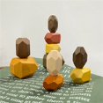 thumbnail image 2 of 15PCS Wooden Balancing Block Set Lightweight Stacking Stone Rock Blocks for Kid, 2 of 10