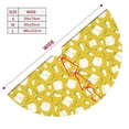 thumbnail image 3 of Lsque Tulips Flowers Print Christmas Tree Skirt, Tree Skirt with Ties or Velcro, Perfect for Holiday Decorations, Halloween, and New Year-48", 3 of 7