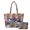 Christmas Cabin Patchwork, variant on SEANATIVE Winter Penguin Snowflake Top Handle Shoulder Bag, Polyester Women's Shoulder Bag Set Portable Sturdy Women's Quilted Bag for Party