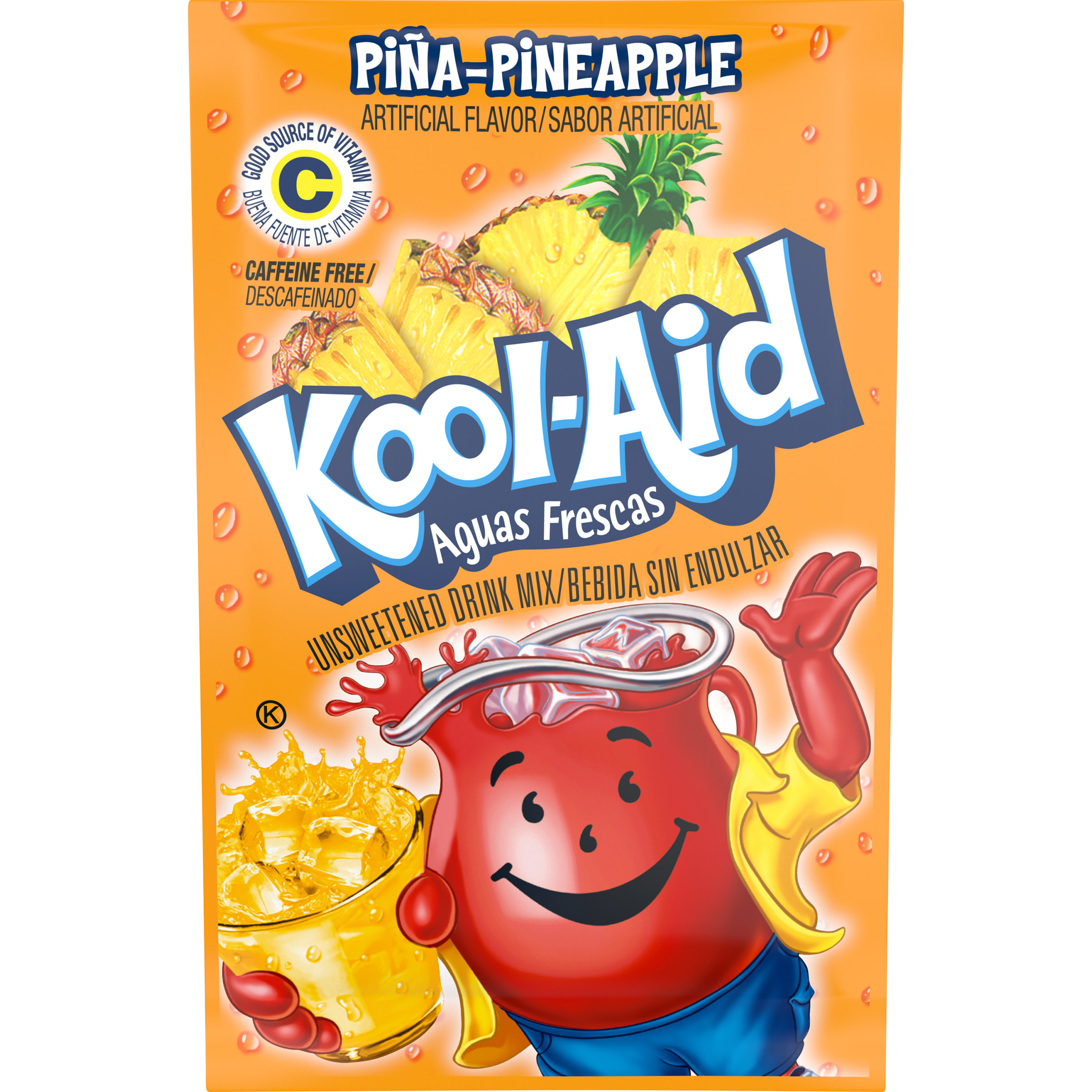 KoolAid Aguas Frescas Unsweetened PinaPineapple Artificially Flavored
