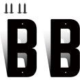 thumbnail image 1 of 3 Inch Modern Metal House Numbers, Metal Address Numbers and Letters, Black Door Mailbox Number, House Address Letter and Number for Office Home Farm Outside (Double B), 1 of 8