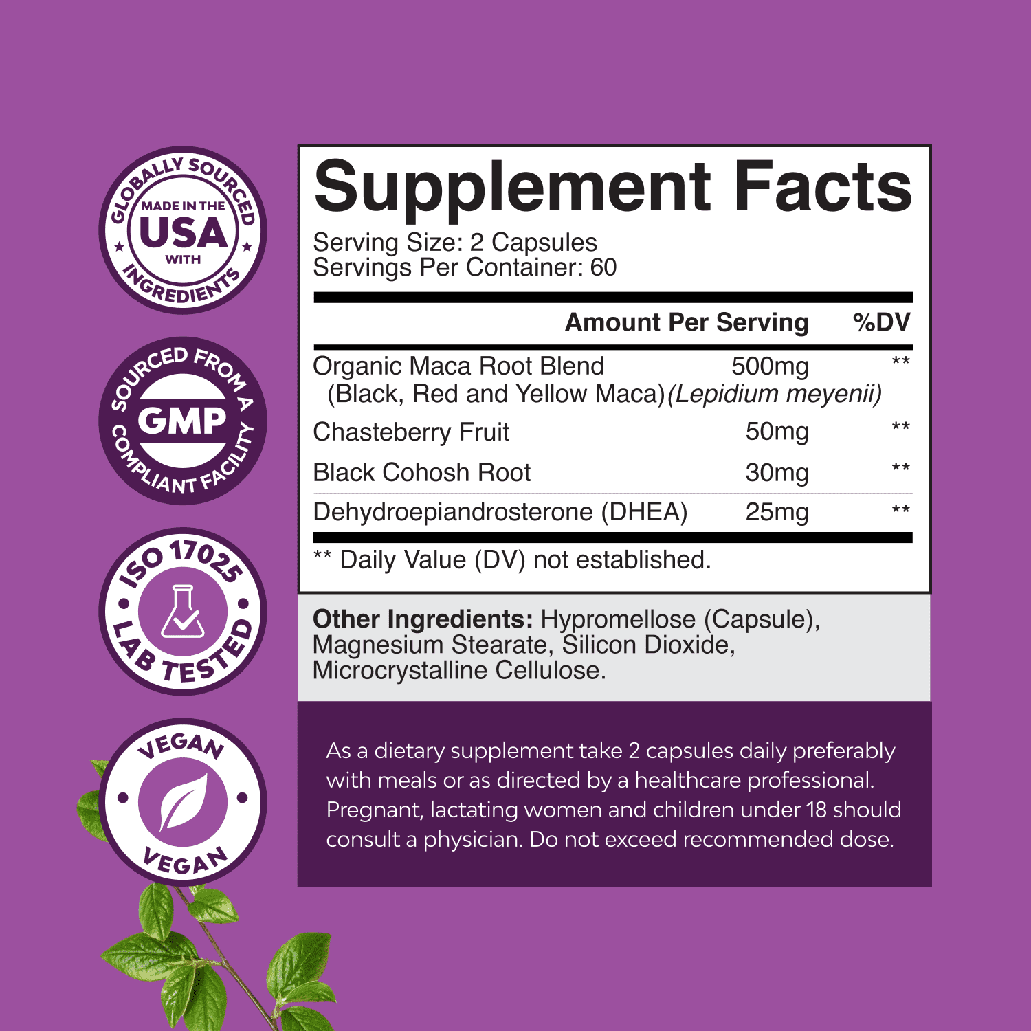 Natures Craft Complete Perimenopause Supplement, Hormone Balance for Women, 120 Capsules