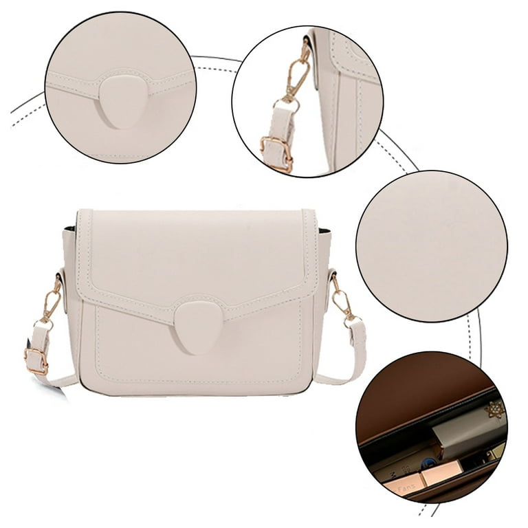 Small Women Leather Crossbody Bag for Women Clutch Purse Iphone Ladies  Wallet Black Designer Shoulder Bag Chain Quilted Cross Body Cell Phone Purse  Flap Bag,White,White，G189306 