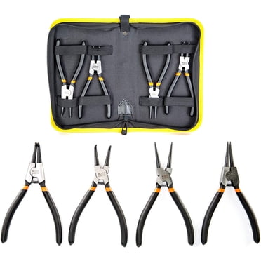 CAL-HAWK Professional 11-Piece Heavy Duty Snap Ring Pliers Set With Carry Case (Model CPLSR11P)