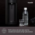 thumbnail image 3 of Nueva máquina de agua con gas Mysoda Glassy Design con botella de vidrio y plástico de 1 litro - Máquina de refrescos silenciosa de diseño nórdico con apertura de puerta corredera - No incluye cilindr, 3 of 5