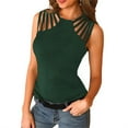 thumbnail image 1 of Jumpingount Chaleco Sexy para chicas, camiseta sin mangas de cintura alta, camiseta sin mangas para Club de vacaciones en la playa, Top de verano a Type2 NO2, 1 of 6