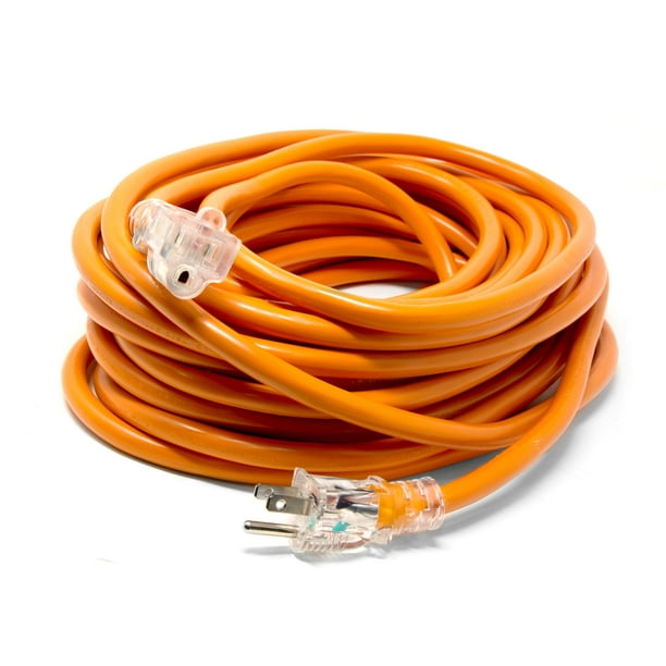 WEN 50 ft. 12-Gauge Heavy-Duty SJTW Outdoor 12/3 Extension Cord with ...