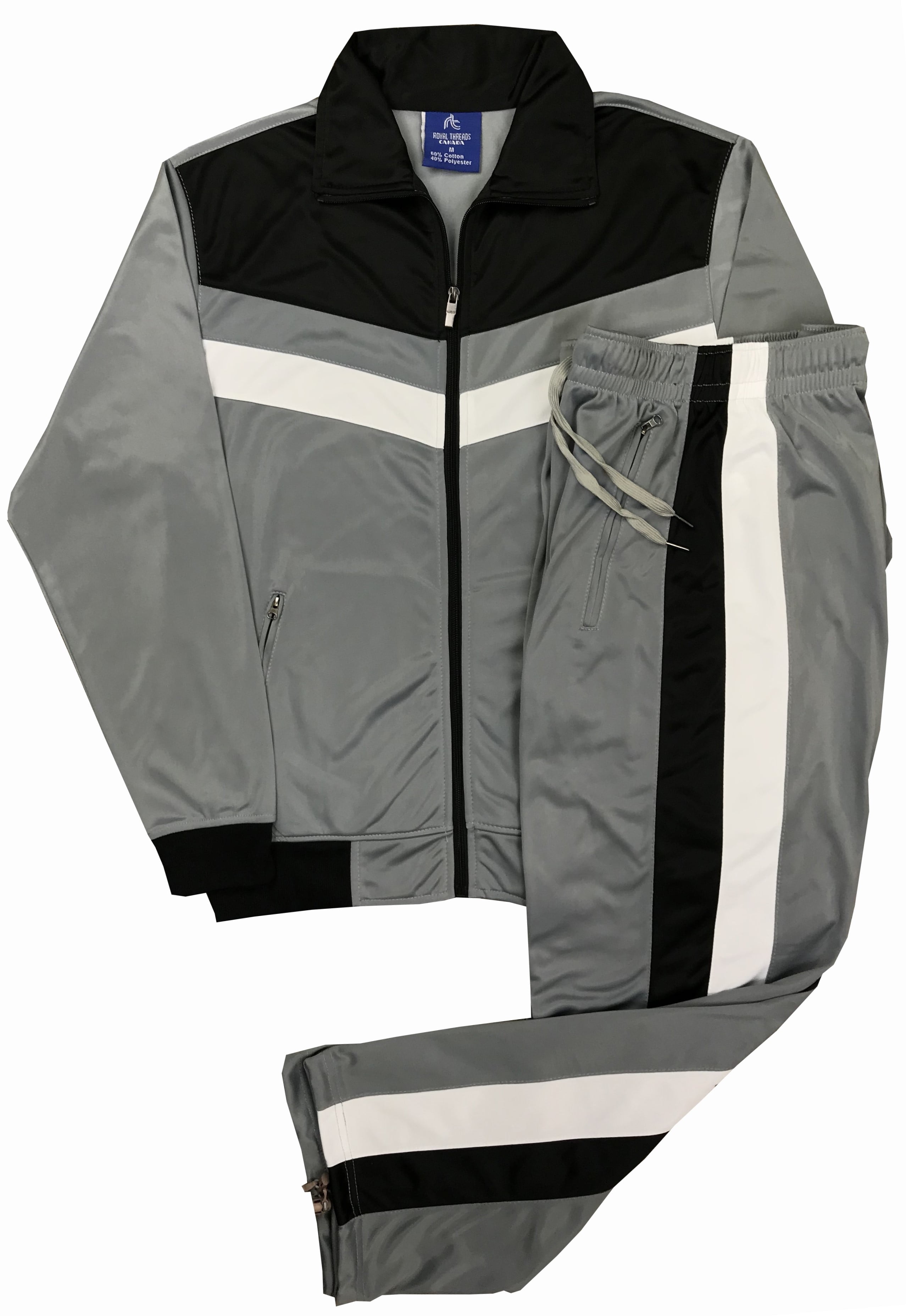 Royal Threads Mens RT Activewear Jogging Suit Track Jacket and Trackpants Outfits