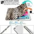 thumbnail image 3 of iPad Mini 7.9 Inch 5 Gen [ Mini 5th Generation 2019 ] A2133 A2124 A2126 MUXH2LL/A MUXF2LL/A MUXG2LL/A Trifold Printed PC Lightweight Protective Clear Back Cover - Leopard, 3 of 8