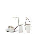 thumbnail image 3 of DREAM PAIRS Women’s Platform Chunky Heels – Double Bowknots Rhinestone Square Toe Dress Sandals for Weddings, Bridal, and Parties, 3 of 5