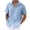 Blue, variant on Inleife Mens Shirts Men Fashion Casual Buttons Stripe Turndown Short Sleeve Shirt Blouse Tops