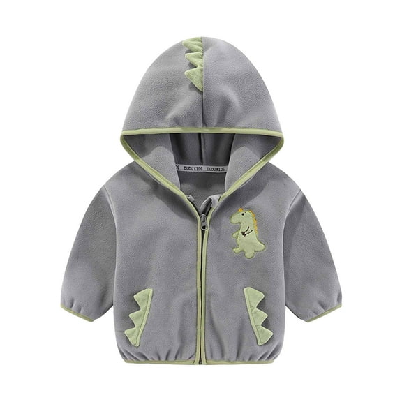 Zpanxa Boys Plush Sherpa Hoodie Long Sleeve Zip Up Fleece Jacket with Soft Lining Cozy Fall Outerwear for Ages 2 to 8