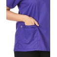thumbnail image 2 of WonderWORK Women's V-Neck Solid Scrub Top, 2 of 4