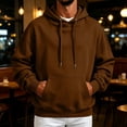thumbnail image 2 of UDAUDU Mens Hoodies Fleece Pullover Hooded Sweatshirt Lightweight Long Sleeve Oversized Y2K Workout Athletic Hoodie With Pockets 2XL, 2 of 9