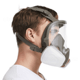 thumbnail image 5 of Máscara de gas con pintura en aerosol, pesticida químico, máscara completa, protección contra incendios 6800, máscara de gas de silicona de vista grande, 5 of 5