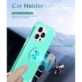 thumbnail image 3 of ELEHOLD for iPhone 15 Pro Ring Case ,Rugged Protective Case with Ring Holder Kickstand Support Magnetic Car Mount Holder Military Grade Drop Proof Shockproof Cover for iPhone 15 Pro ,Mint, 3 of 7