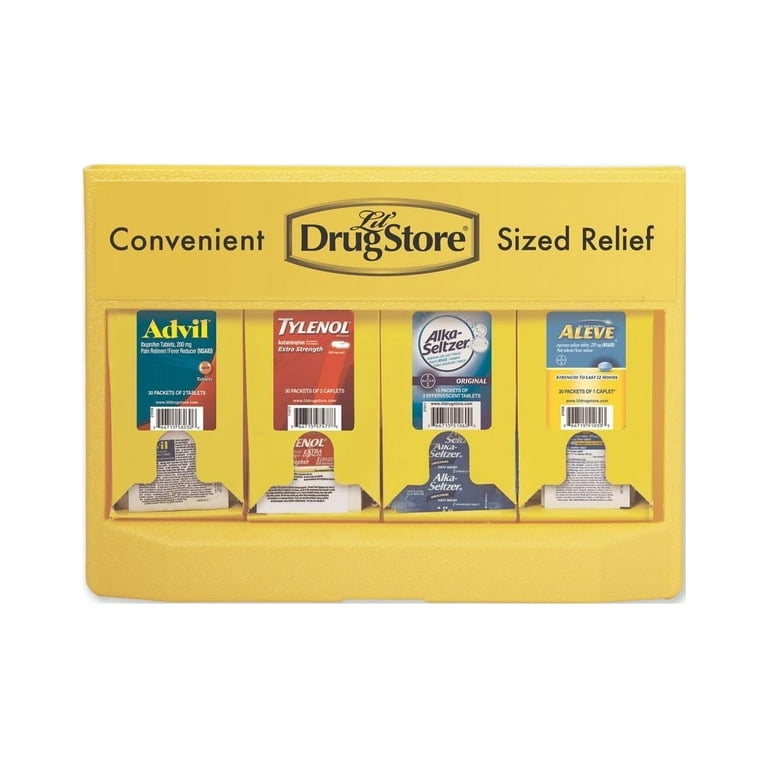 Single-Dose Medicine Dispenser, 105-Pieces, Plastic Case, Yellow Single-Dose Medicine Dispenser, 105-Pieces, Plastic Case, Yellow