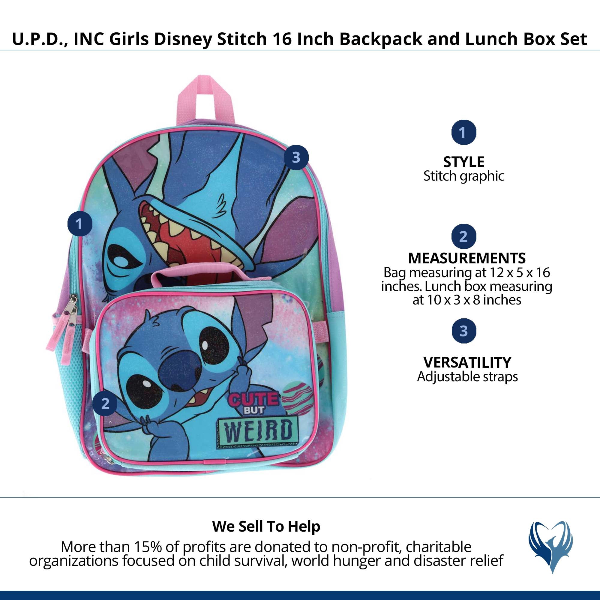 Backpack - Disney - Stitch w/Lunch Bag