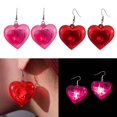 thumbnail image 3 of LICEWO LED Lights Heart Pendant Drop Earrings Jewelry Fashion Small Hoop Earrings, 3 of 12