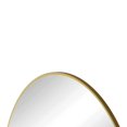thumbnail image 4 of Gzxs 39" Round Mirror Circle Wall Mounted Hanging or Against Wall Metal Frame Dressing Make-up Mirrors for Entryway Bedroom Bathroom Living Room, 4 of 7