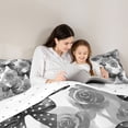 thumbnail image 4 of Erosebridal Girls Bowknot Gifts Queen Comforter Set,Cute Polka Dots Bedding Comforter Set For Kids,Reversible,3-Piece, 4 of 7