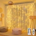 thumbnail image 1 of Cortina de luz LED Sincero 3x3m con control remoto y temporizador, 1 of 3