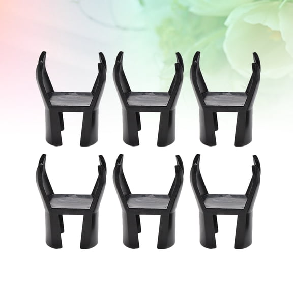 BESTYASH 6Pcs Golf Ball Pick Up Claw Tool Accessory Black Plastic Durable Easy Retriever Putter