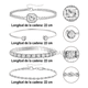 thumbnail image 3 of 4 pzs Pulseras plata para mujer,joyeria belug plateadas, 3 of 5