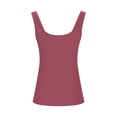 thumbnail image 4 of UPPADA Tank Top for Women Cropped Spaghetti Strap Scoop Neck Ribbed Knit Sleeveless Basic Layering Shirts Summer Clothes 2025,Tank Top for Women Loose Fit Dressy Hot Pink,XXXXL, 4 of 6