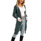 thumbnail image 3 of Txlixc Cardigan femenino, contraste de color de manga larga Midi knitwear Txlixc moda, 3 of 9