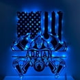 thumbnail image 4 of Handmadetneonsign US Flag Firefighter Metal Wall Art Light, Firefighter Metal Sign Wall Decor, Firefighter Home Metal Decor, 4 of 5
