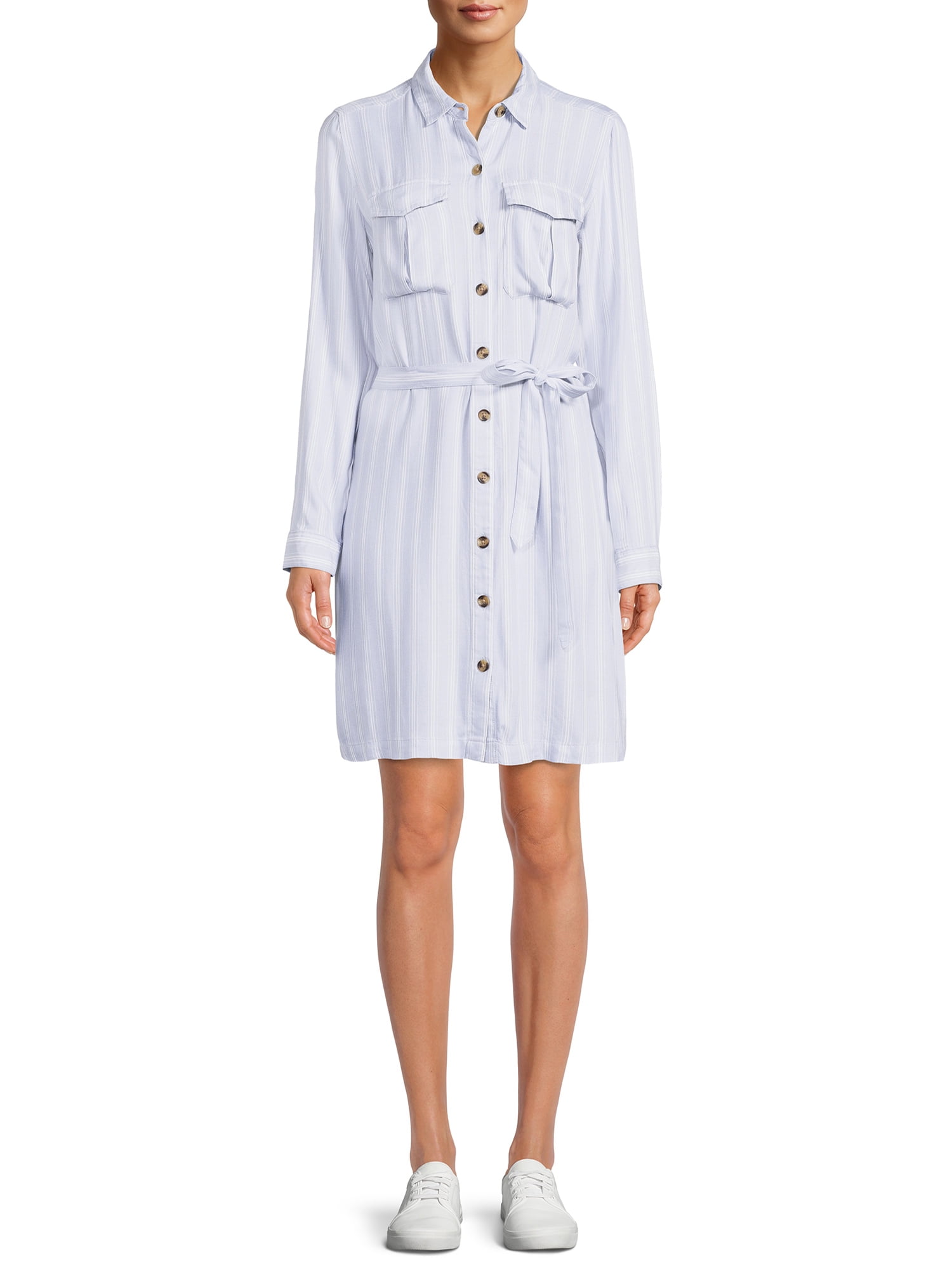 Time and Tru Women's Utility Shirt Dress