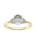 thumbnail image 1 of 0.65 Carat Excellent Oval Cut Real Diamond New Design Solitaire Ring for Wedding Solid 18K Yellow Gold Size 11, 1 of 6