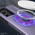 thumbnail image 5 of ELEHOLD for Samsung Galaxy S23 Ultra Magnetic Case,Rugged Hard PC Protective Case with Rotation Ring Holder Kickstand Sliding Camera Protector Compatible with Mag Safe for  Samsung S23 Ultra, Purple, 5 of 6
