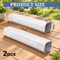 Gutter Color White 2 3 X 4 Inch 15 White Gutter Downspout Extensions - Walmart.com