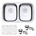 thumbnail image 3 of Ruvati RVM4301 29 in. Undermount 50 & 50 Double Bowl 16 Gauge Stainless Steel Kitchen Sink, 3 of 4
