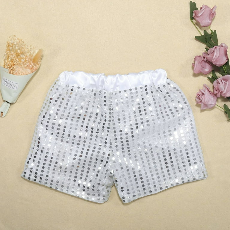 NAFUU Girls Sequins Shorts Toddler Kids Baby Girls Boys Sparkly
