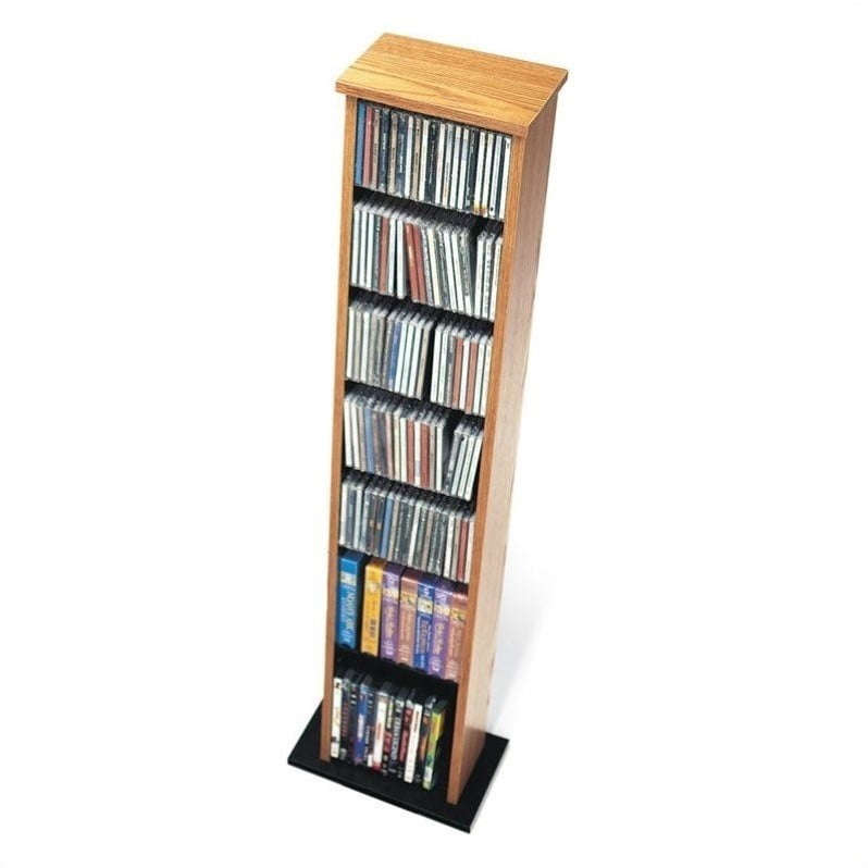 Prepac Oma 0160 Oak Black Slim Multimedia Storage Tower Prepac Oma 0160 Oak Black Slim