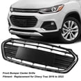 thumbnail image 4 of ABS Front Bumper Grill, Front Lower Center Bumper Grille Strong Durability Convenient Installation Decorative  for  Trax 2016 To 2022, 4 of 7