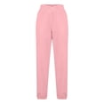 thumbnail image 6 of Linen Cropped Pants Women High Waisted Straight Leg Fall Pants for Seniors Casual Loose Long Trouser with Pockets, 6 of 7